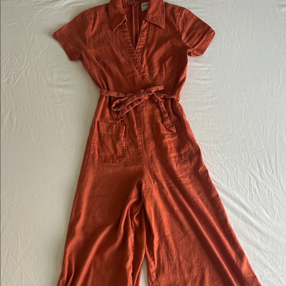 Maeve Terracotta Jumpsuit